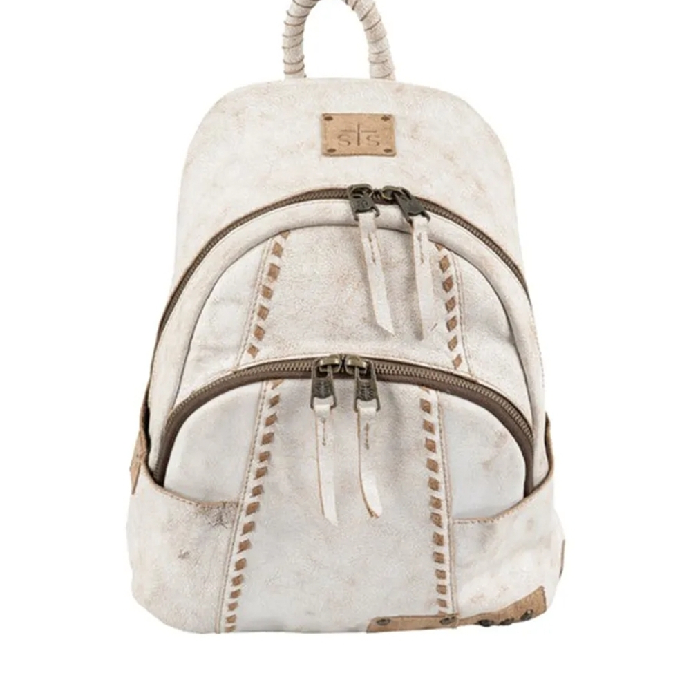 STS Ranchwear CC Small Beige Suede Leather Backpack - Picture 4 of 8